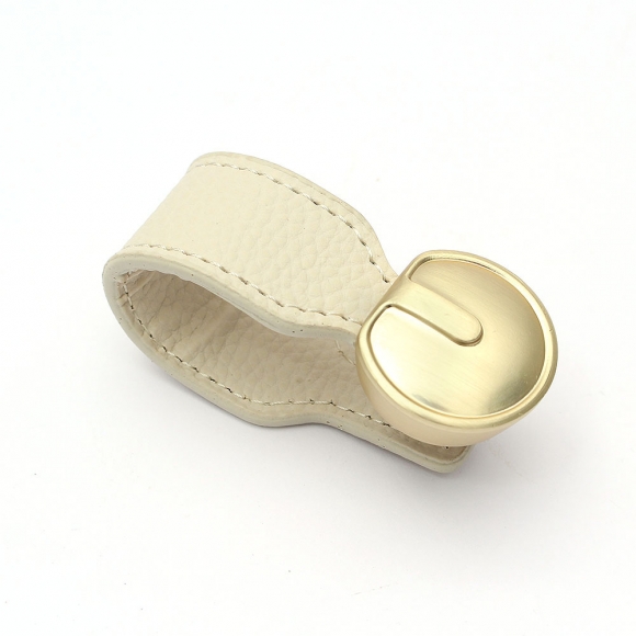 레더룸 가죽 가구 손잡이 3세트(1구) (커브 베이지)