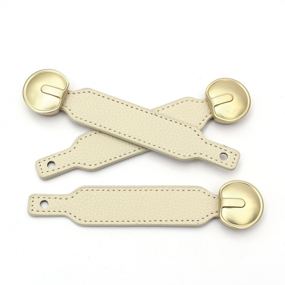 레더룸 가죽 가구 손잡이 3세트(1구) (커브 베이지)