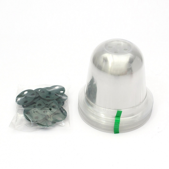 쑥쑥 식물 모종 보호 커버 20p세트(16cm) (투명 돔형)