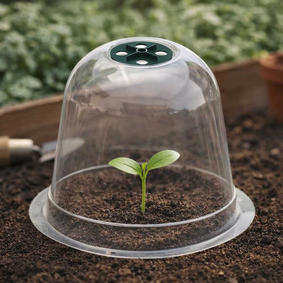 쑥쑥 식물 모종 보호 커버 20p세트(16cm) (투명 돔형)