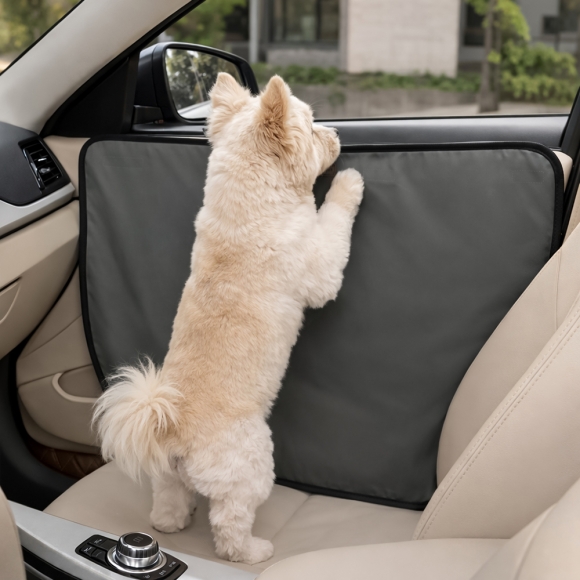 반려동물 스크래치방지 자동차 도어커버(그레이)