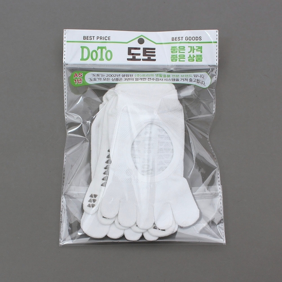 핏코어 메쉬 필라테스 토삭스 2켤레(화이트)