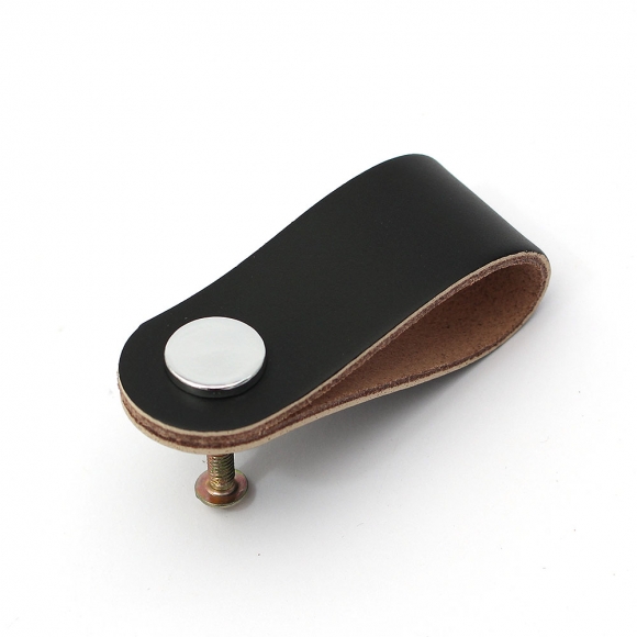 레더룸 가죽 가구 손잡이 4세트(1구) (모던 블랙)