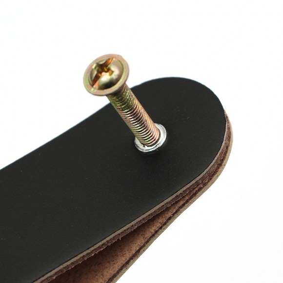 레더룸 가죽 가구 손잡이 4세트(1구) (모던 블랙)