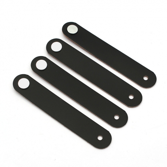 레더룸 가죽 가구 손잡이 4세트(1구) (모던 블랙)