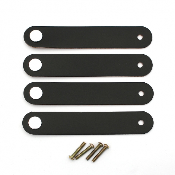 레더룸 가죽 가구 손잡이 4세트(1구) (모던 블랙)