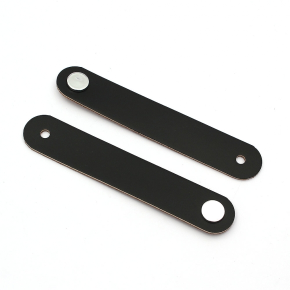 레더룸 가죽 가구 손잡이 4세트(1구) (모던 블랙)