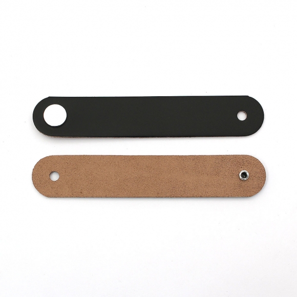 레더룸 가죽 가구 손잡이 4세트(1구) (모던 블랙)