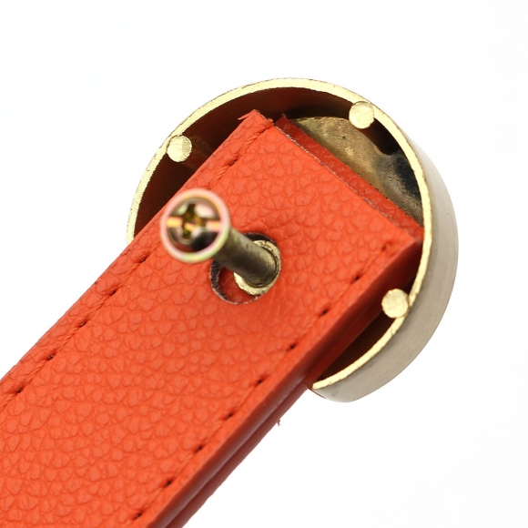 레더룸 가죽 가구 손잡이 3세트(1구) (링 오렌지)