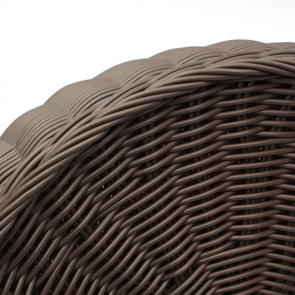 고양이 라탄패턴 숨숨집(대형묘) (커피)