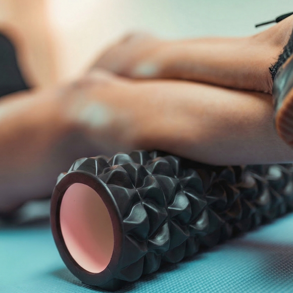 굿라인 돌기 마사지 폼롤러(33cm) (블랙)