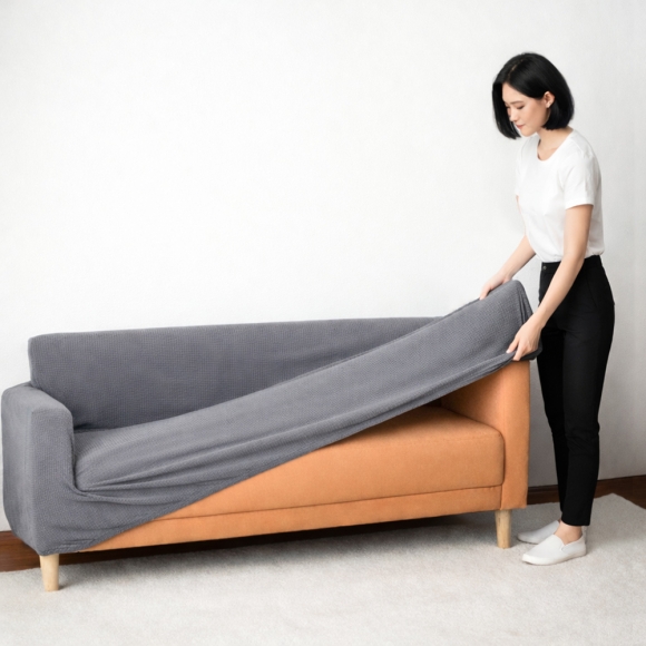 모던체인지 3인용 소파커버(그레이)