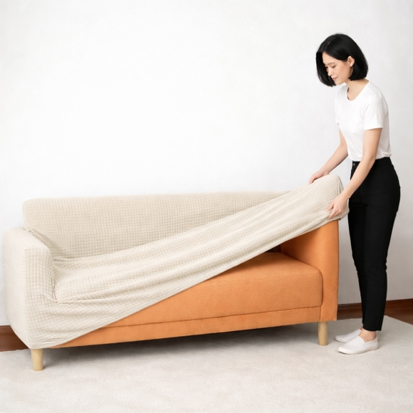 모던체인지 3인용 소파커버(아이보리)