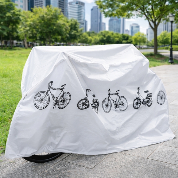 퀵커버 방수 자전거 커버(화이트)