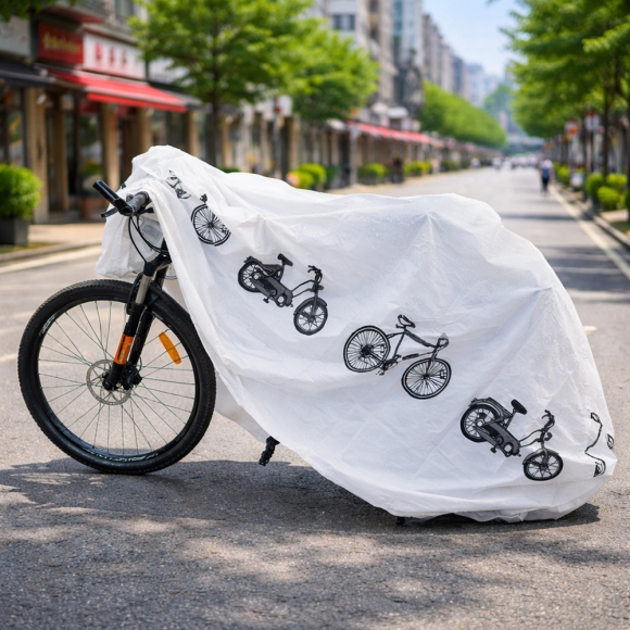 퀵커버 방수 자전거 커버(화이트)