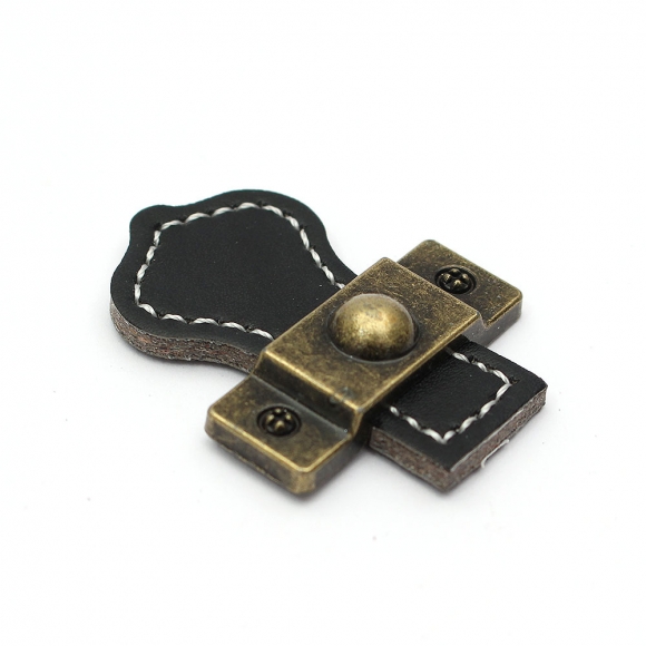 레더룸 가죽 가구손잡이 6세트(1구) (클래식 블랙)