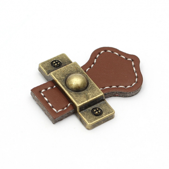 레더룸 가죽 가구손잡이 6세트(1구) (클래식 브라운)