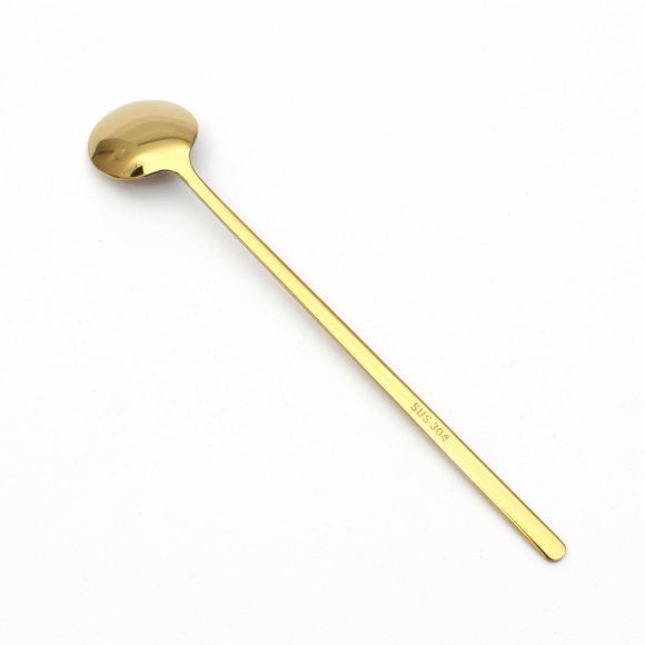 미라주 304 스텐 롱티스푼(17cm) (골드)