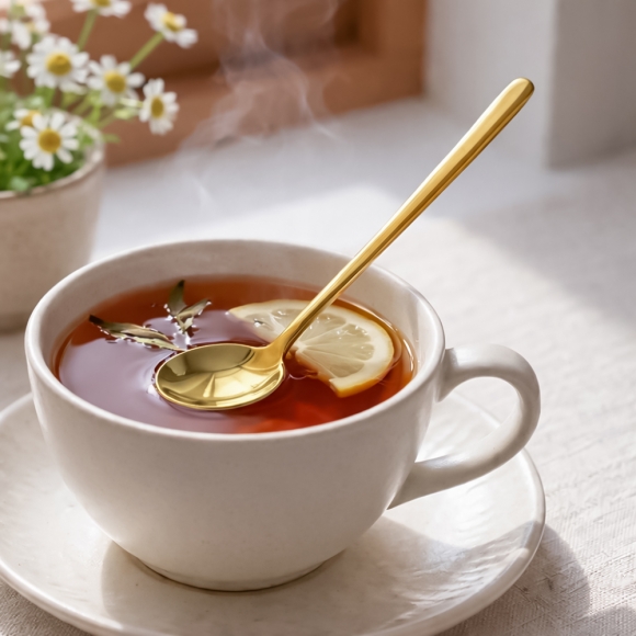 미라주 304 스텐 롱티스푼(15cm) (골드)