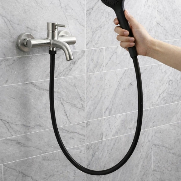 클린메이트 튜브 샤워기 호스(1.5m) (블랙)