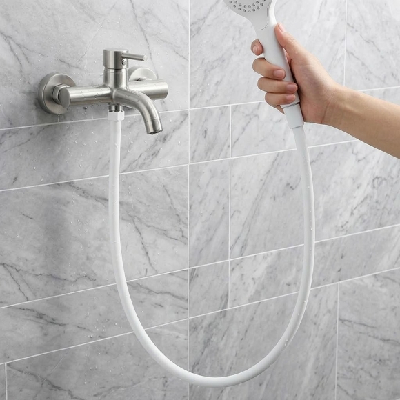 클린메이트 튜브 샤워기 호스(1.5m) (화이트)