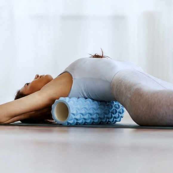 굿라인 돌기 마사지 폼롤러(45cm) (스카이)