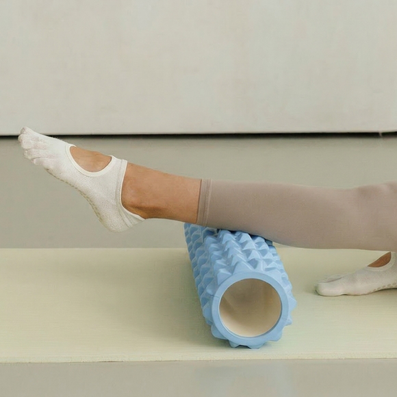 굿라인 돌기 마사지 폼롤러(45cm) (스카이)