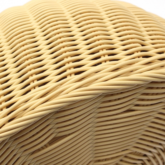 고양이 라탄패턴 숨숨집(소형묘) (베이지)