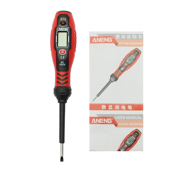 체크온 비접촉 디지털 검전기(일자) (레드)