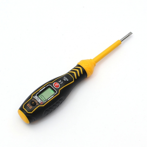 체크온 비접촉 디지털 검전기(일자) (옐로우)