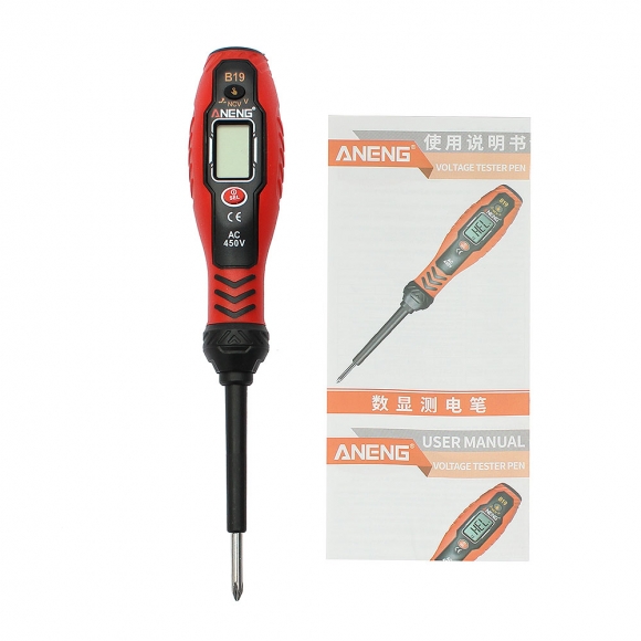 체크온 비접촉 디지털 검전기(십자) (레드)