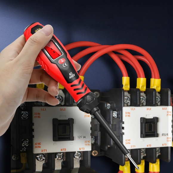 체크온 비접촉 디지털 검전기(십자) (레드)