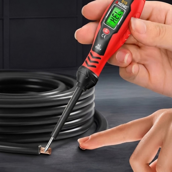 체크온 비접촉 디지털 검전기(십자) (레드)