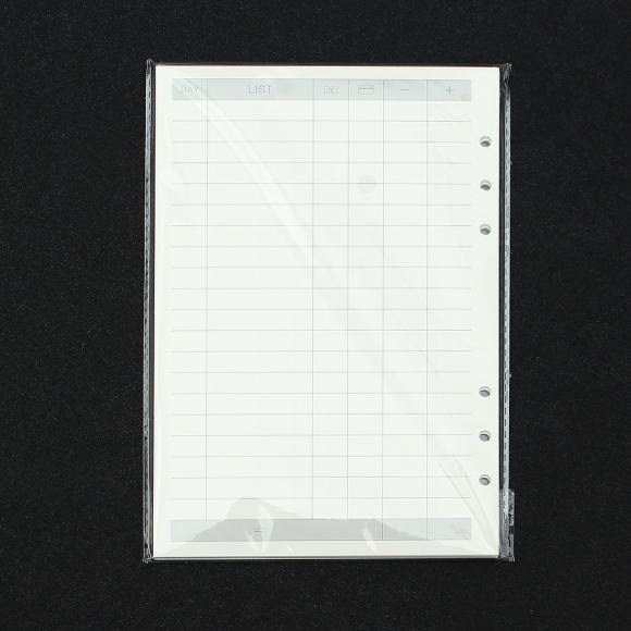 채움 6공 가계부 다이어리 속지 135매(A5)