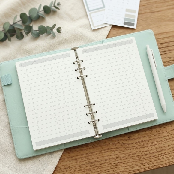 채움 6공 가계부 다이어리 속지 135매(A5)