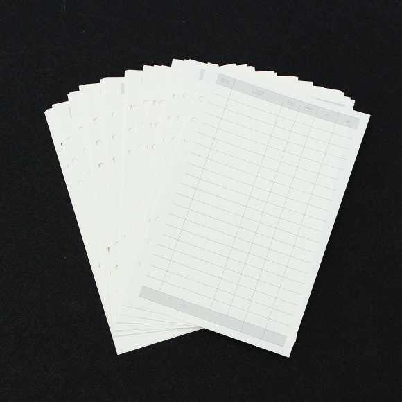 채움 6공 가계부 다이어리 속지 135매(A5)