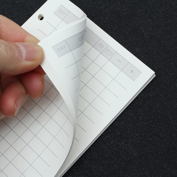 채움 6공 가계부 다이어리 속지 135매(A6)