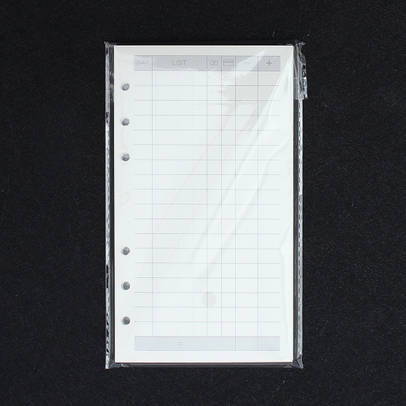 채움 6공 가계부 다이어리 속지 135매(A6)