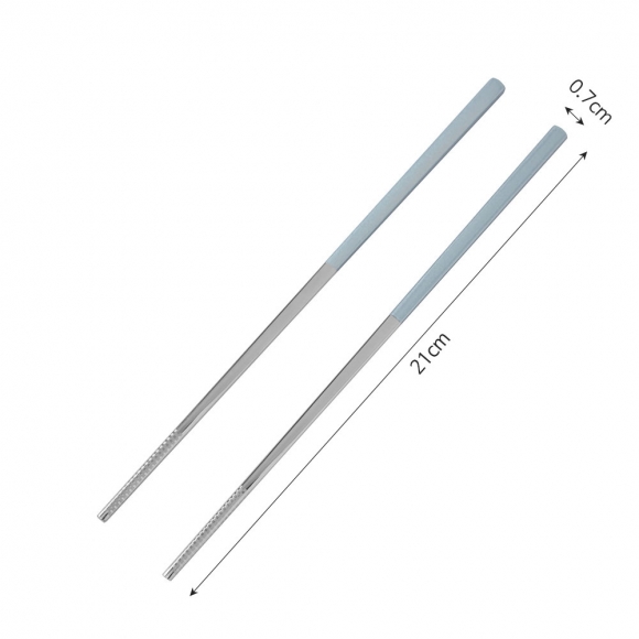 푸드썸 휴대용 수저 세트(블루)