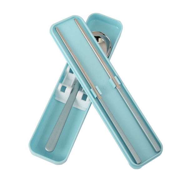 푸드썸 휴대용 수저 세트(블루)