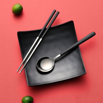 푸드썸 휴대용 수저 세트(블랙)