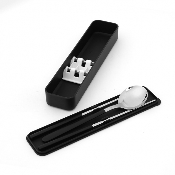푸드썸 휴대용 수저 세트(블랙)