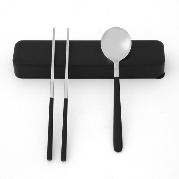 푸드썸 휴대용 수저 세트(블랙)