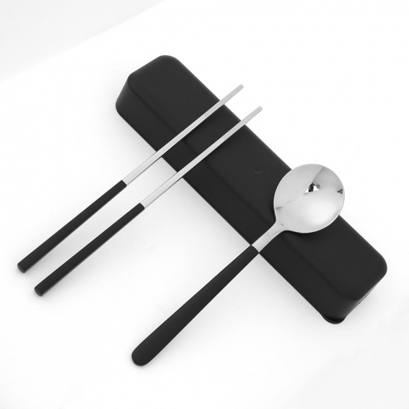 푸드썸 휴대용 수저 세트(블랙)