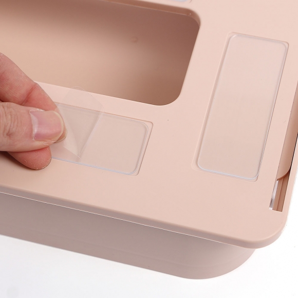 부착식 슬라이딩 히든서랍(31.5cmx27cm) (핑크)