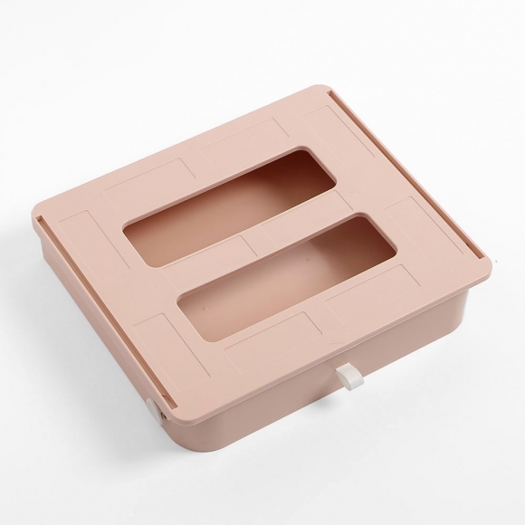 부착식 슬라이딩 히든서랍(31.5cmx27cm) (핑크)