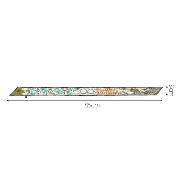 프린 양면 쁘띠 스카프(세계)