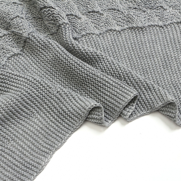 케이프 니트 숏 어깨숄(그레이)