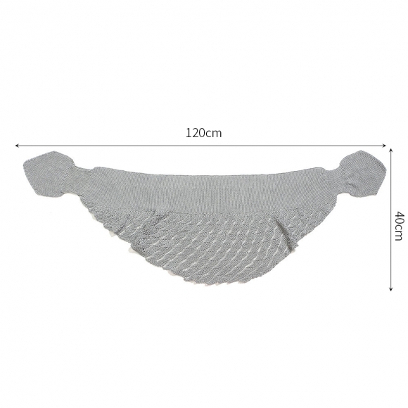 케이프 니트 숏 어깨숄(그레이)