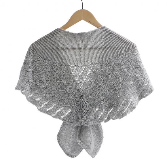 케이프 니트 숏 어깨숄(그레이)